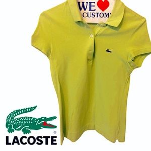 Lime Green Lacoste 🐊 Polo (36)
